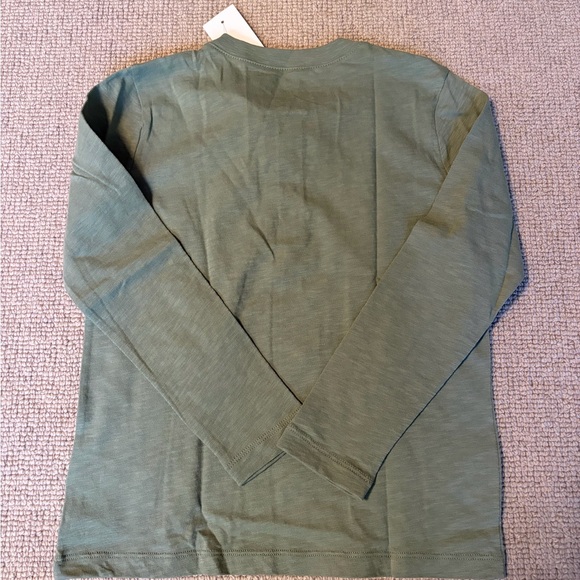 Bundle of Crewcuts Kids' Long Sleeve Tees - Green, Blue, and White (Size 6-7) - Picture 3 of 7